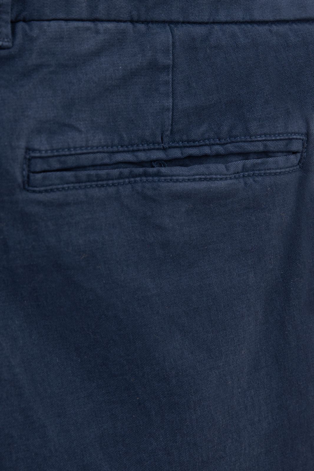 Donkerblauwe katoenen chino