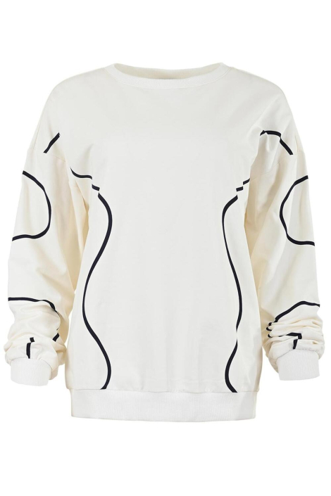 Maicazz ecru dames sweater