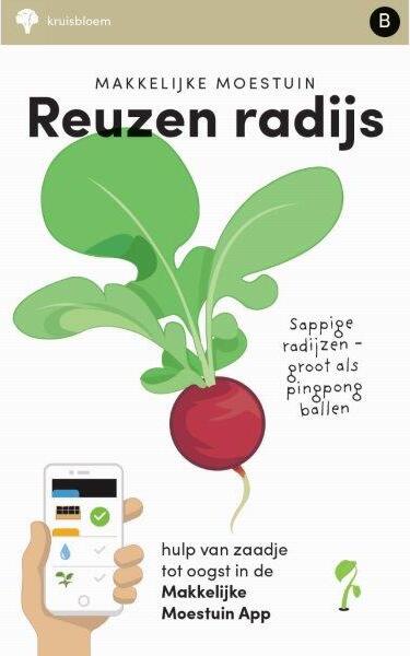 Makkelijke Moestuin groentezaad reuzenradijs (Raphanus sativus 'Riesenbutter')