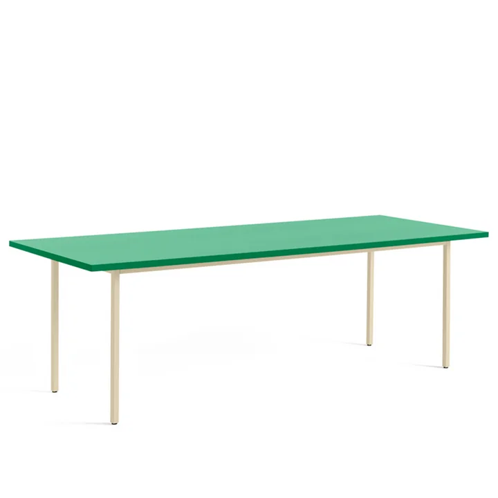 HAY - Two-Colour Esstisch, 240 x 90 cm, mint / elfenbein
