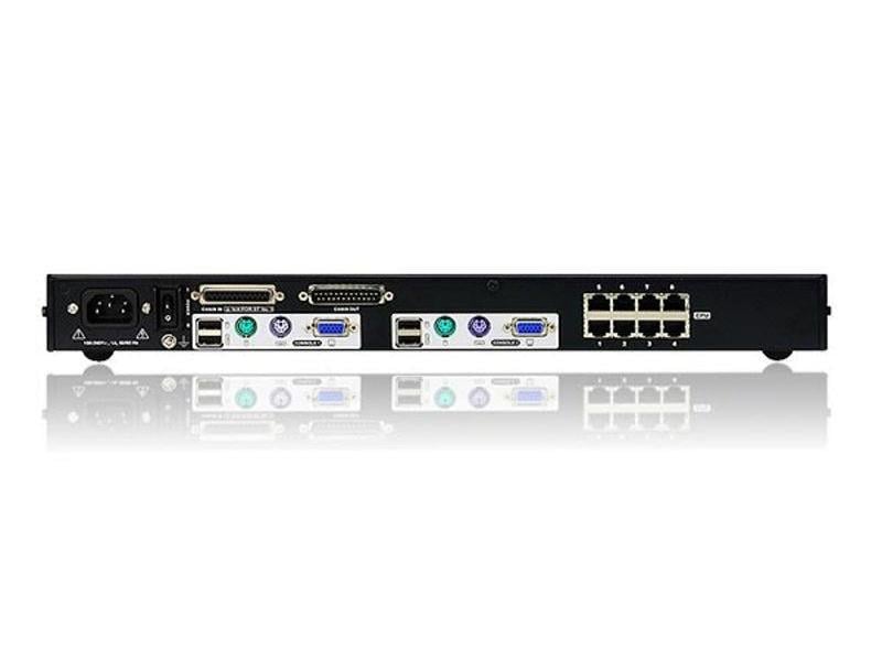Aten KVM Switch KH2508A 2-Konsol-KVM-Switch mit 8 Ports für Kat. 5e/6