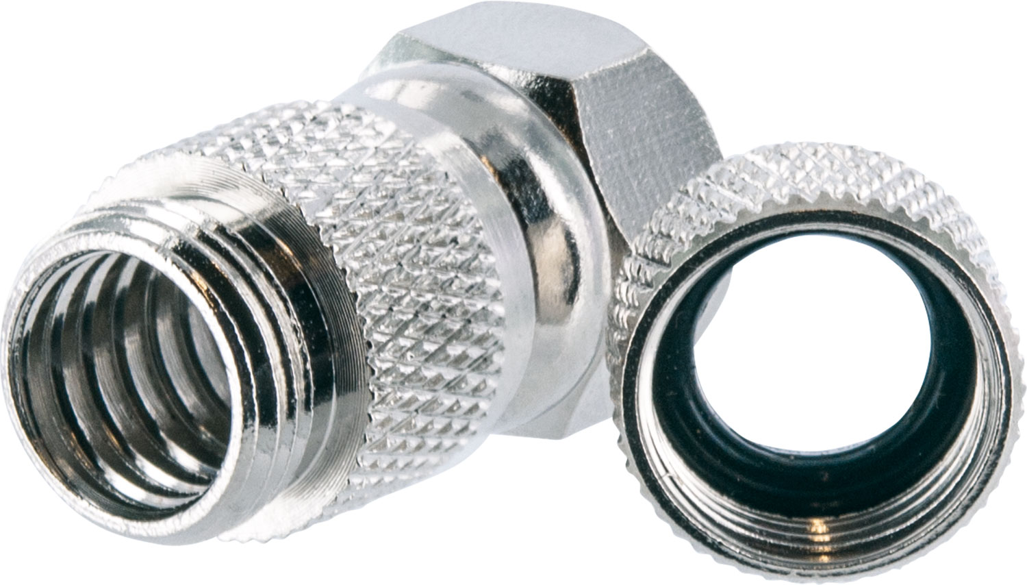 Schwaiger 2 x 7 mm HQ F twist-on connector