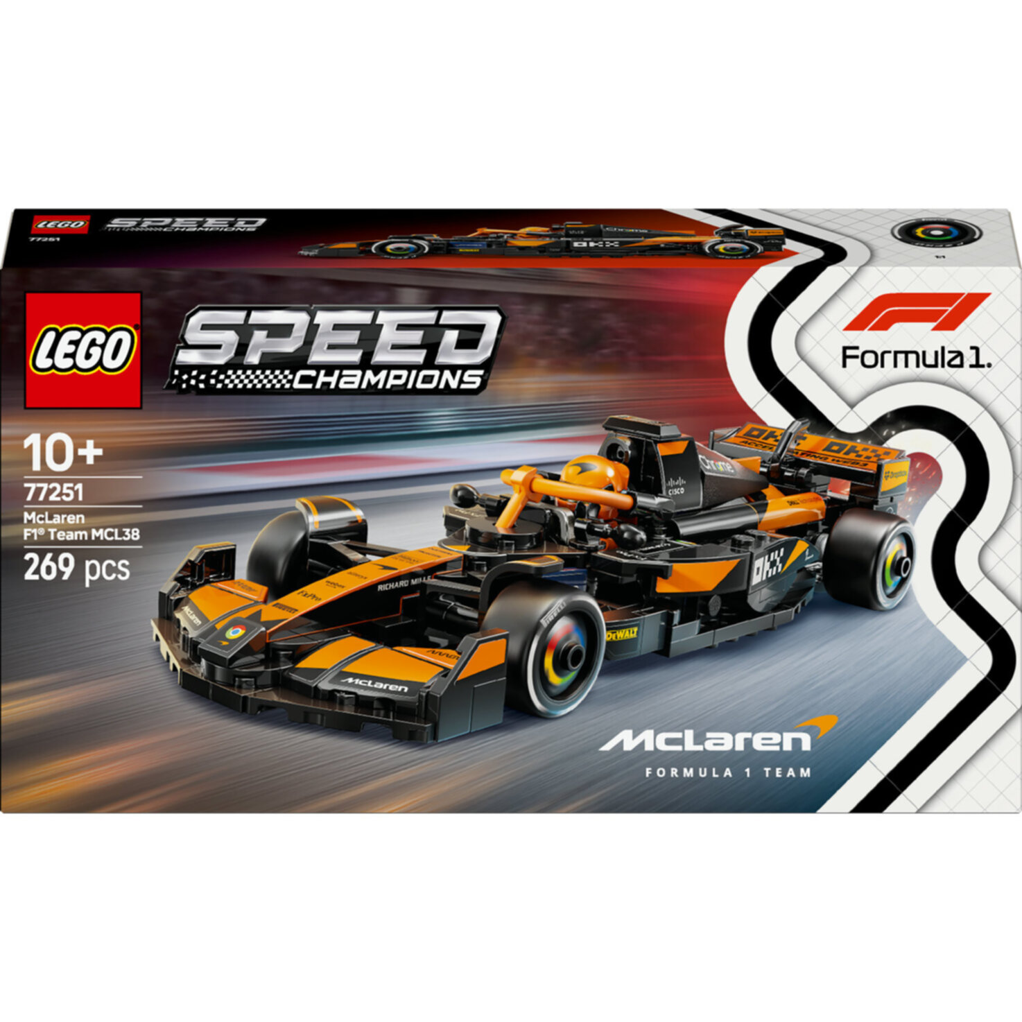 LEGO® Speed Champions 77251 McLaren F1 Team MCL38 Rennauto Modell ab 10 Jahren