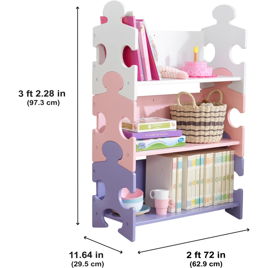 KidKraft® Bücherregal Puzzle Pastell