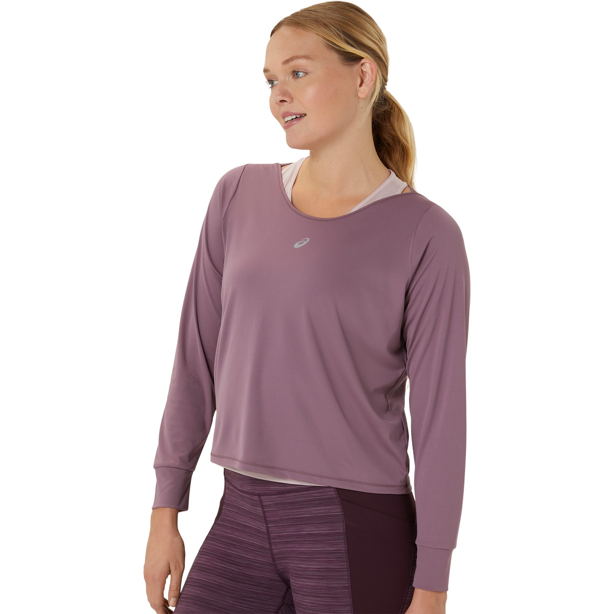 ASICS Nagino Run Longsleeve Top Damen dusty mauve