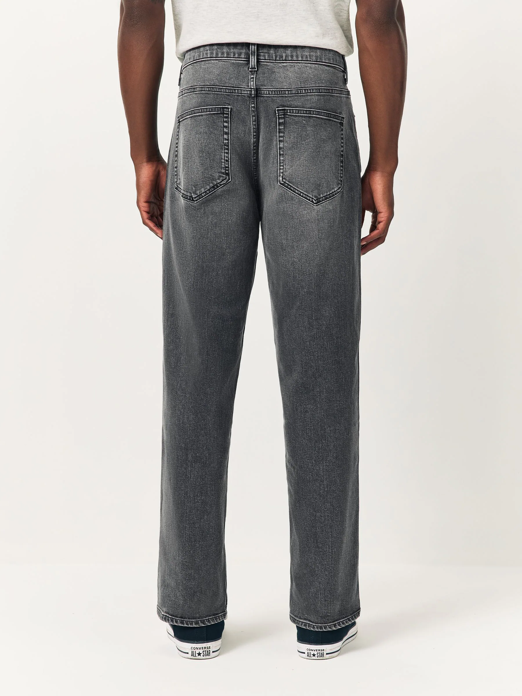 Grijs - Klassieke stretchy Jeans met relaxed fit