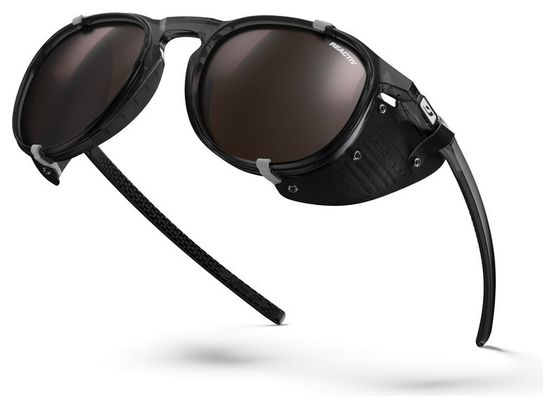 Lunettes Julbo Millenium - Reactiv 2-4 Polarized - Noir Translucide Brillant/Noir/Blanc