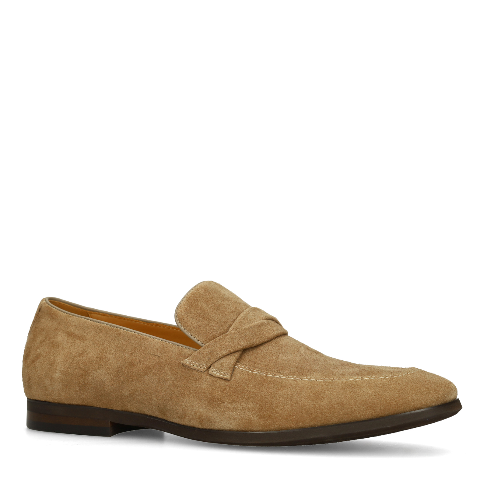 Taupe suède loafers