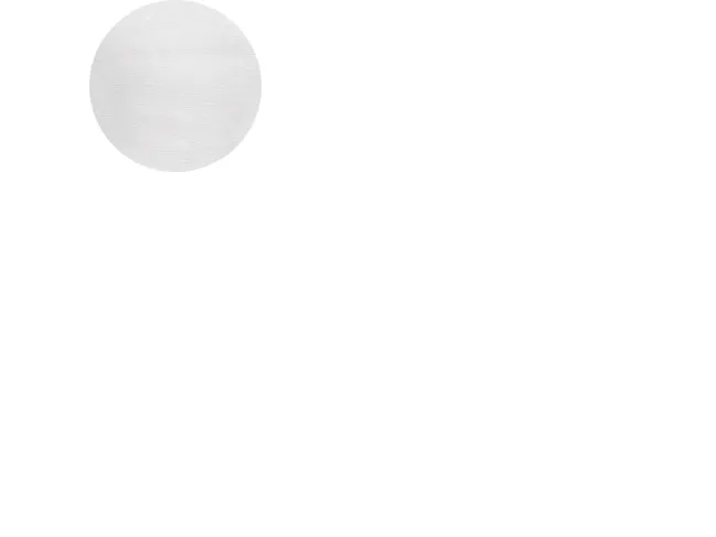 Dug Evolin Ø180 cm rund hvid - (15 stk.)