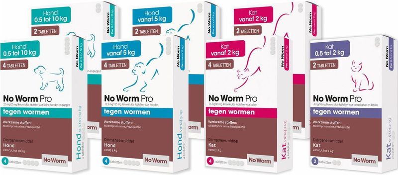 Exil No Worm Pro - Hond - 4 Tabletten