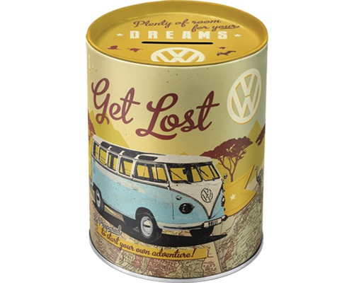 VW Bulli Let's Get Lost Spaarpot 1 l Ø 10x13 cm