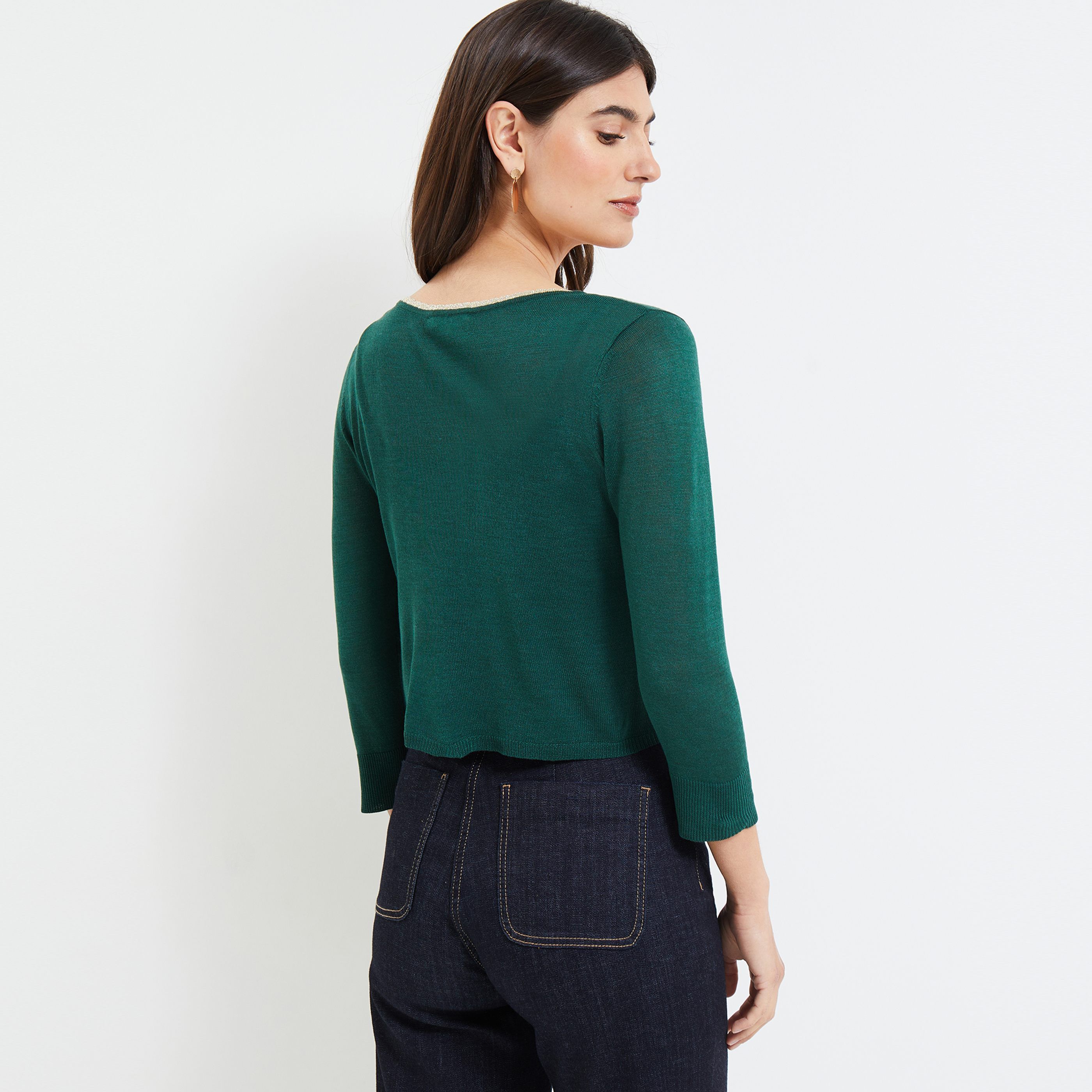Gilet court femme - VERT