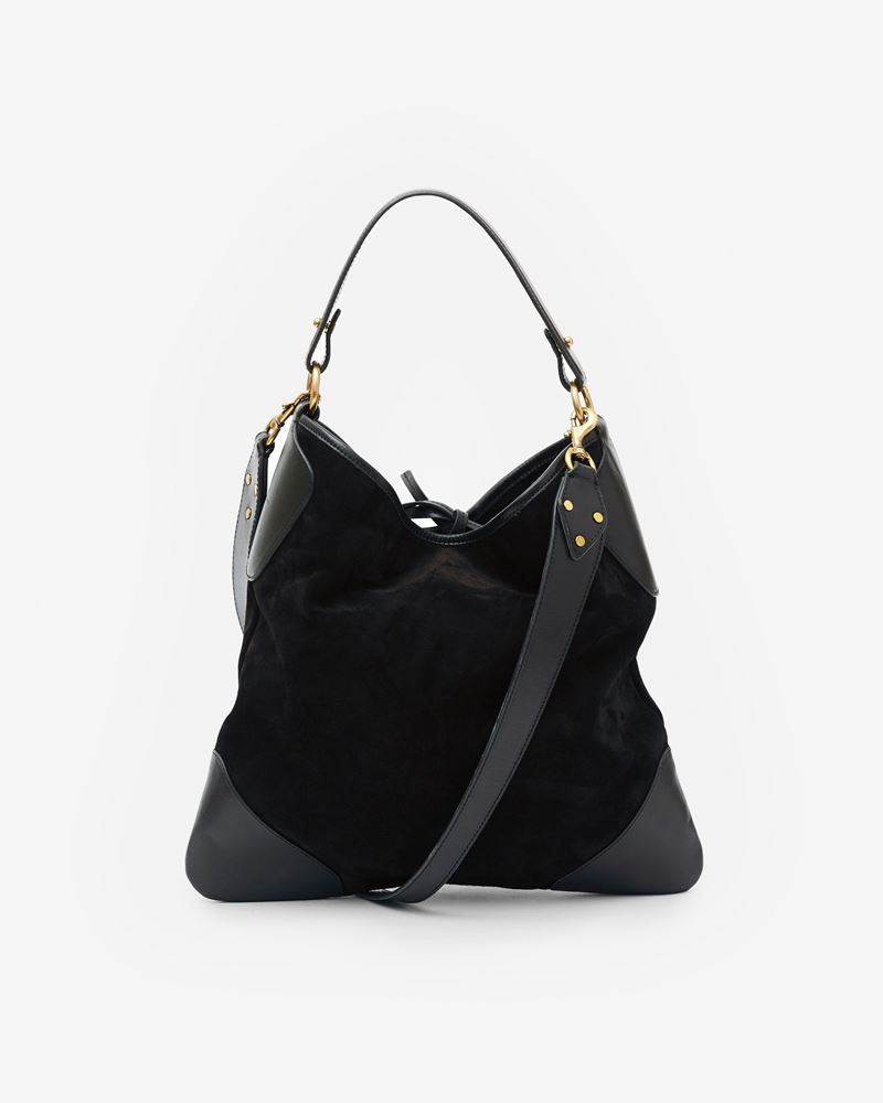 BOTSY DAY SAC HOBO PORTÉ ÉPAULE EN CUIR VELOURS
