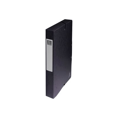 Exacompta Exabox - Boîte de classement en carte lustrée - dos 40 mm - noir