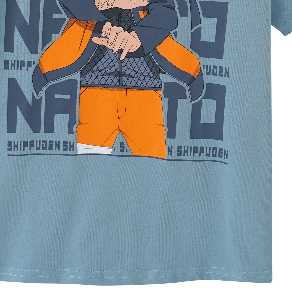 Yigga NARUTO T-Shirt mit großem Motiv blau