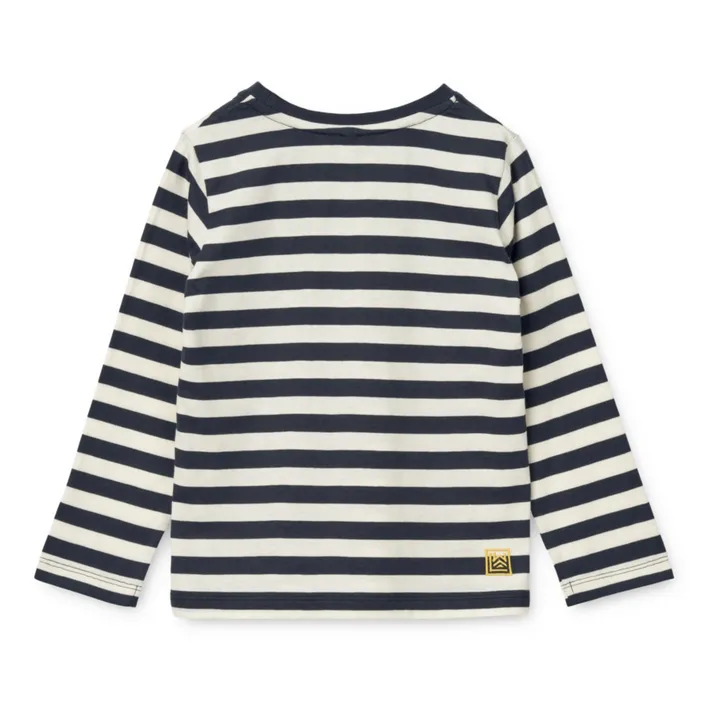 Liewood T-Shirt Manches Longues Coton Bio Rayé Apia | Bleu marine