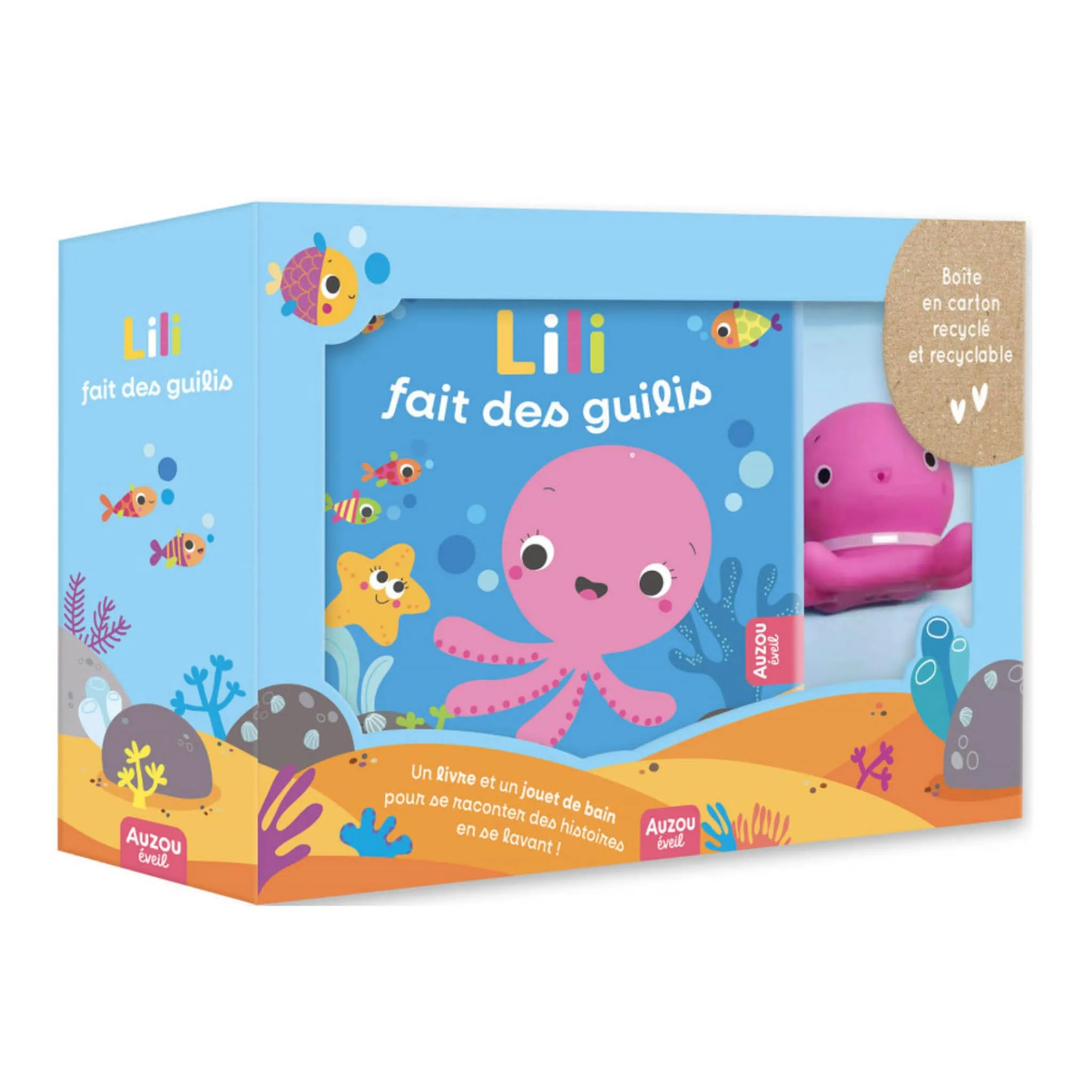 Auzou Livre de Bain Lili fait des Guilis