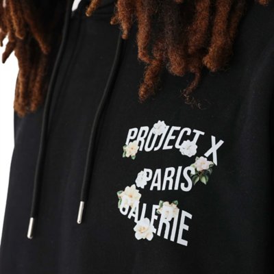 Sweatshirt à capuche homme Floral PROJECT X PARIS