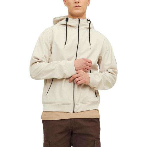Jack & Jones - JJEBASIC SOFTSHELL HOOD Beige