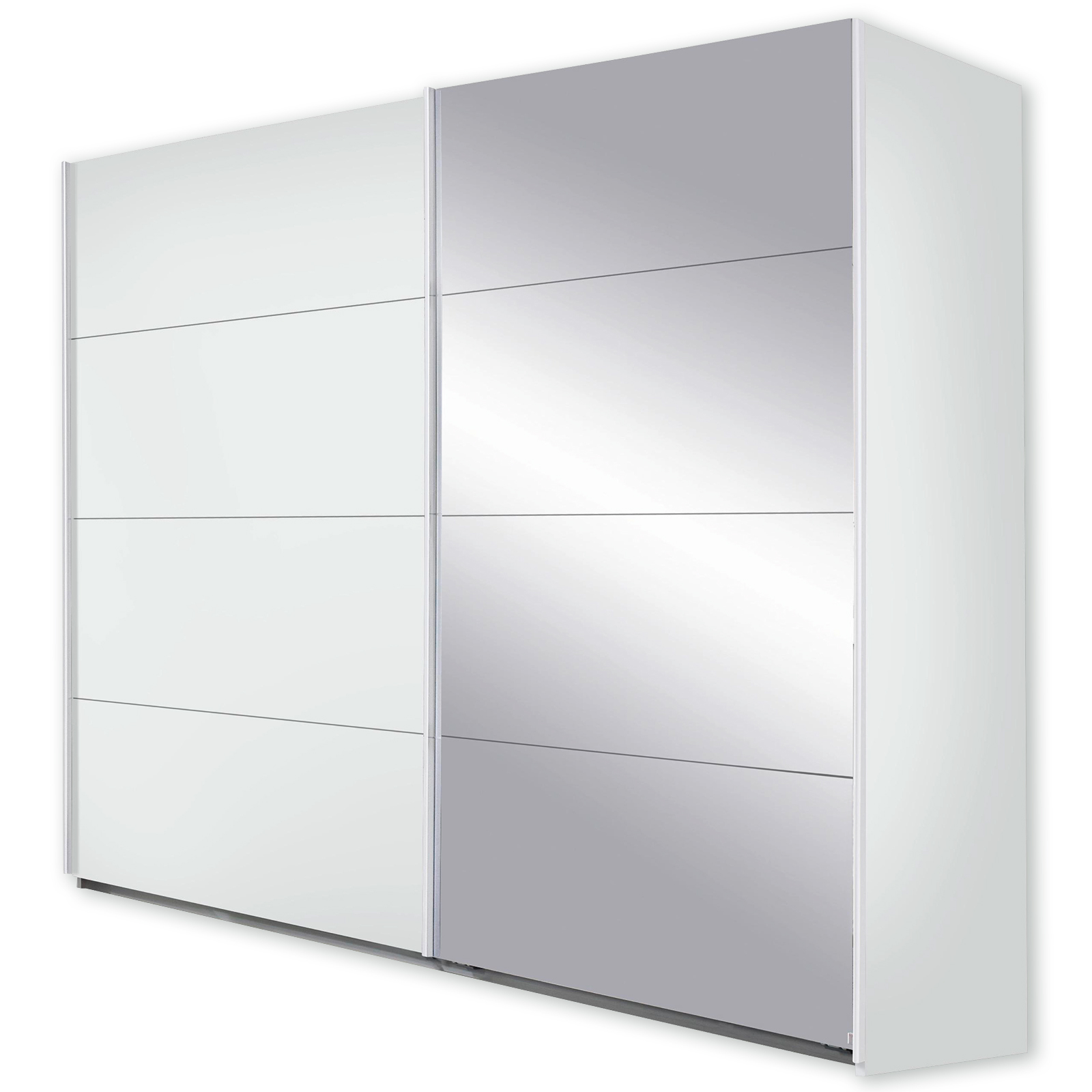 Schwebetürenschrank - Alpinweiß - 271 cm