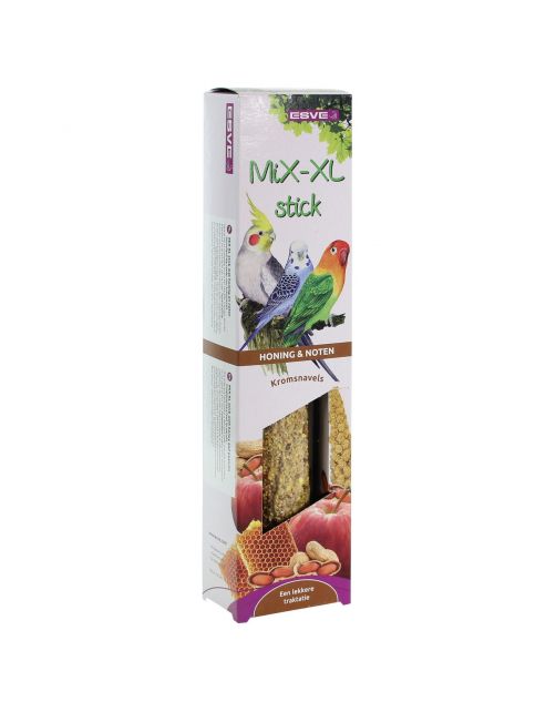 Esve Mix-Xl Stick Kromsnavel - Vogelsnack - Honing Noten per stuk