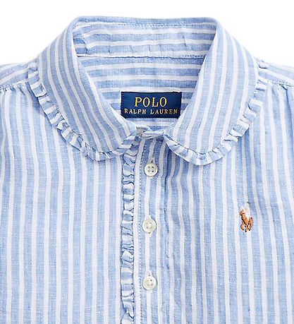 Polo Ralph Lauren Hemd - Kinsley - Uhr Hill - Blau/Weiß gestreif