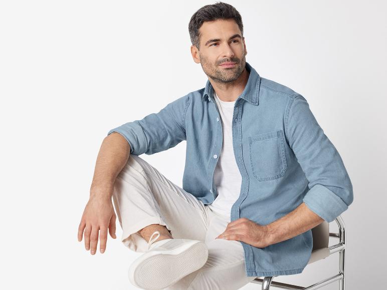 Heren jeans overhemd