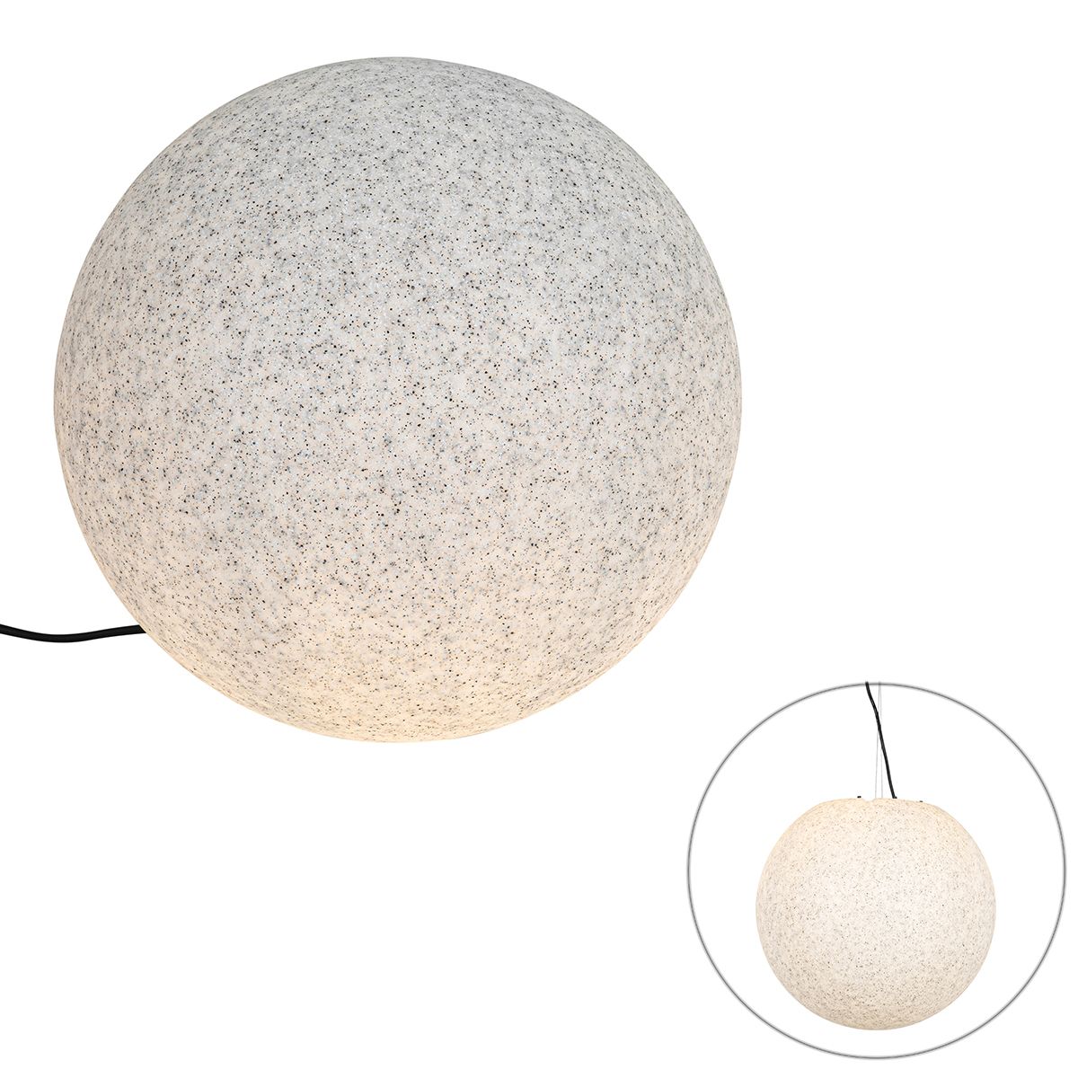 Moderne buitenlamp grijs 45 cm IP65 - Nura