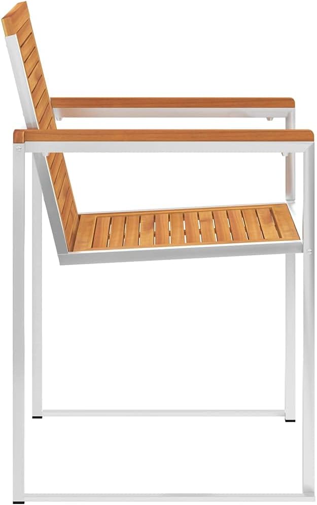 Gartenstühle 6 STK. mit Kissen Massivholz Akazie Sitzmöbel für Draußen Outdoor-Stühle für Innenhöfe