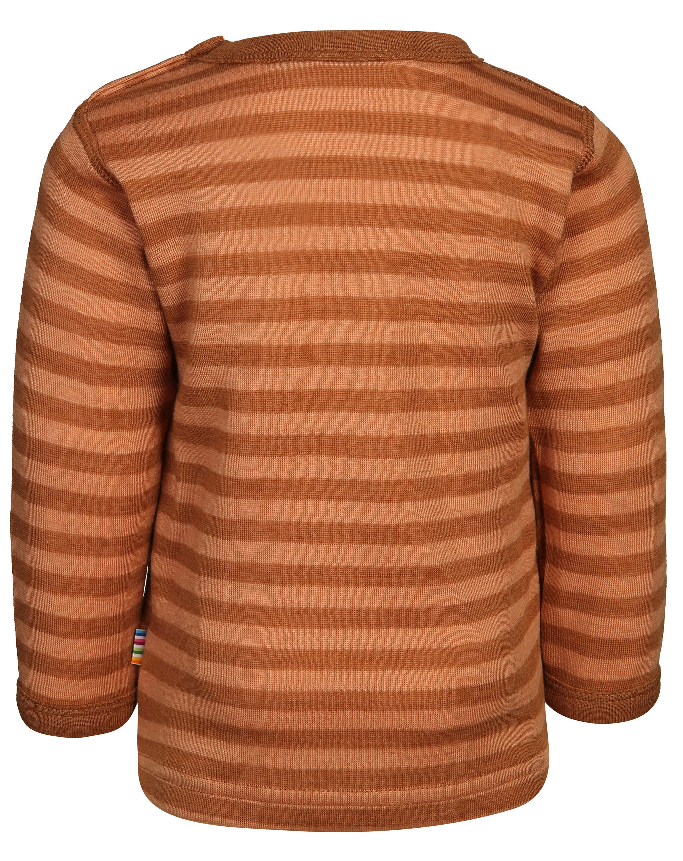 Woll-Langarmshirt 618 - STRIPE BABY in copper