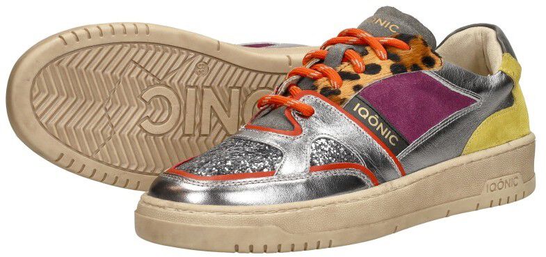 Iqonic Sneakers Laag zilver