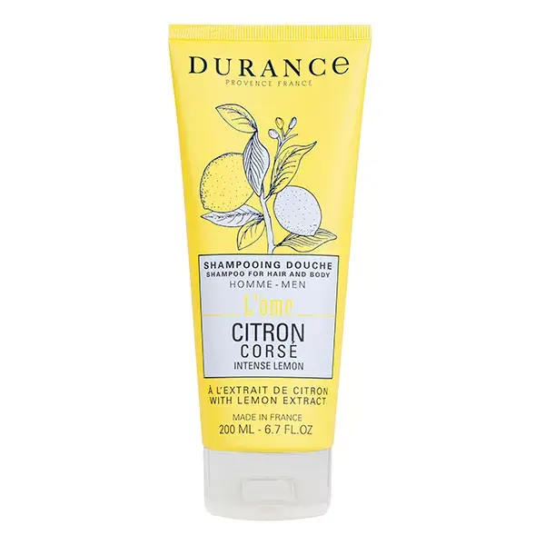 Durance Shampooing Douche Citron Corsé à l'extrait de Citron 200 mL