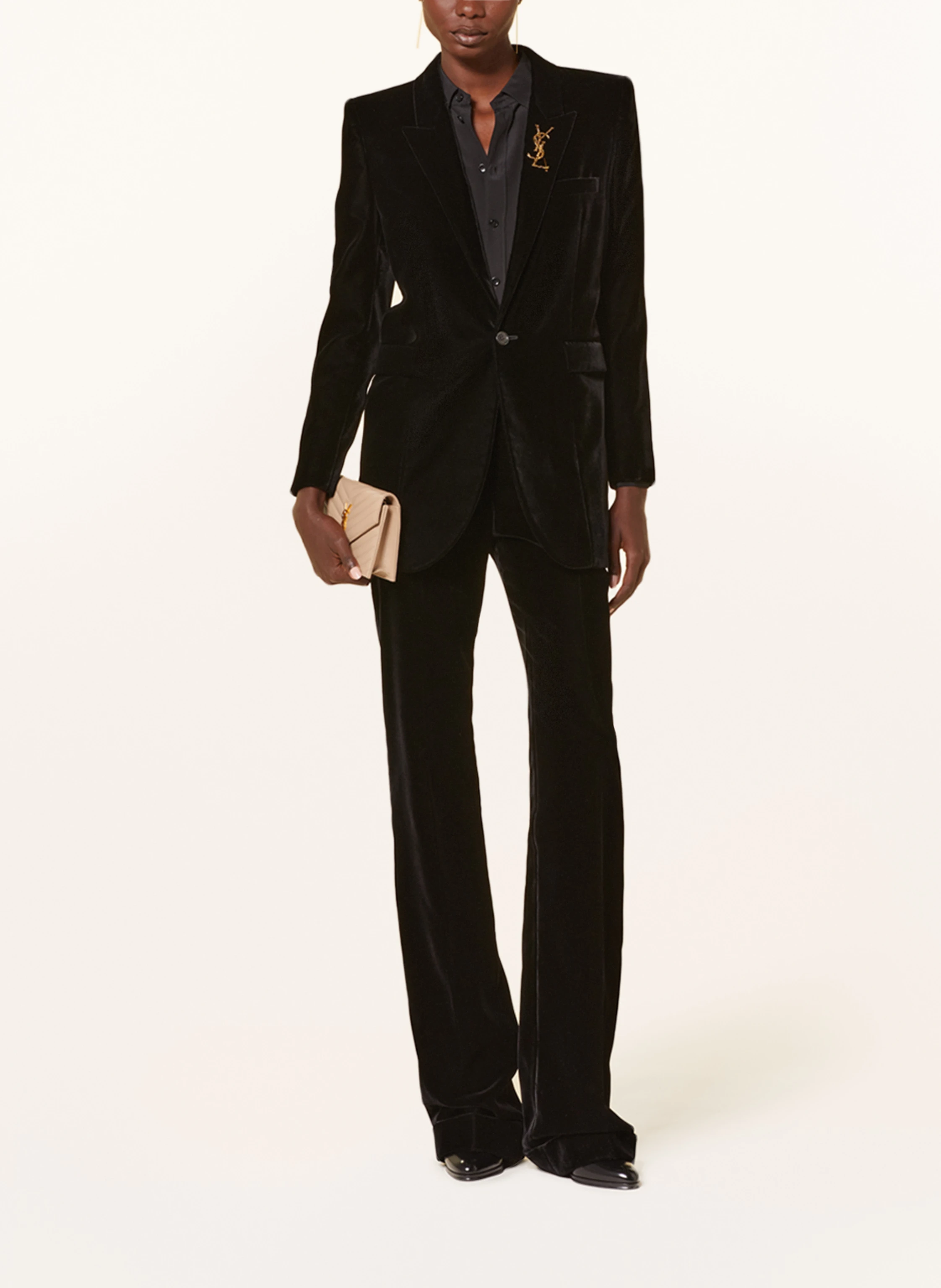 SAINT LAURENT Samtblazer