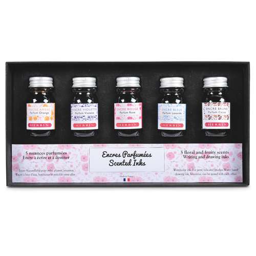 HERBIN Kalligraphie- und Zeichentusche-Set, parfümiert