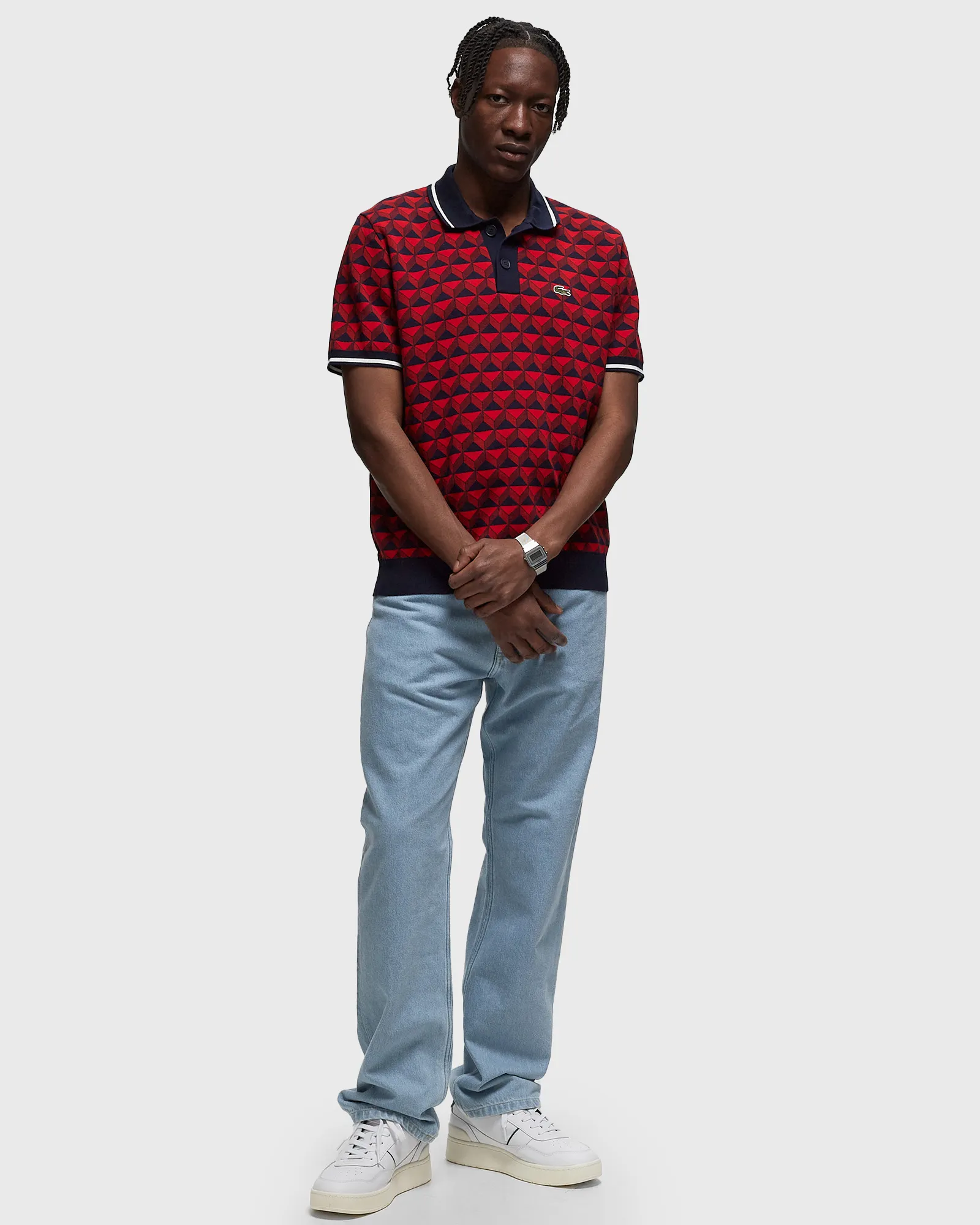 Lacoste ROBERT GEORGE MOTIF POLO COLLAR SWEATER