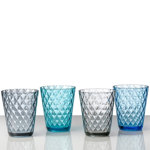 Lot de 4 verres à eau Diamond 30 cl