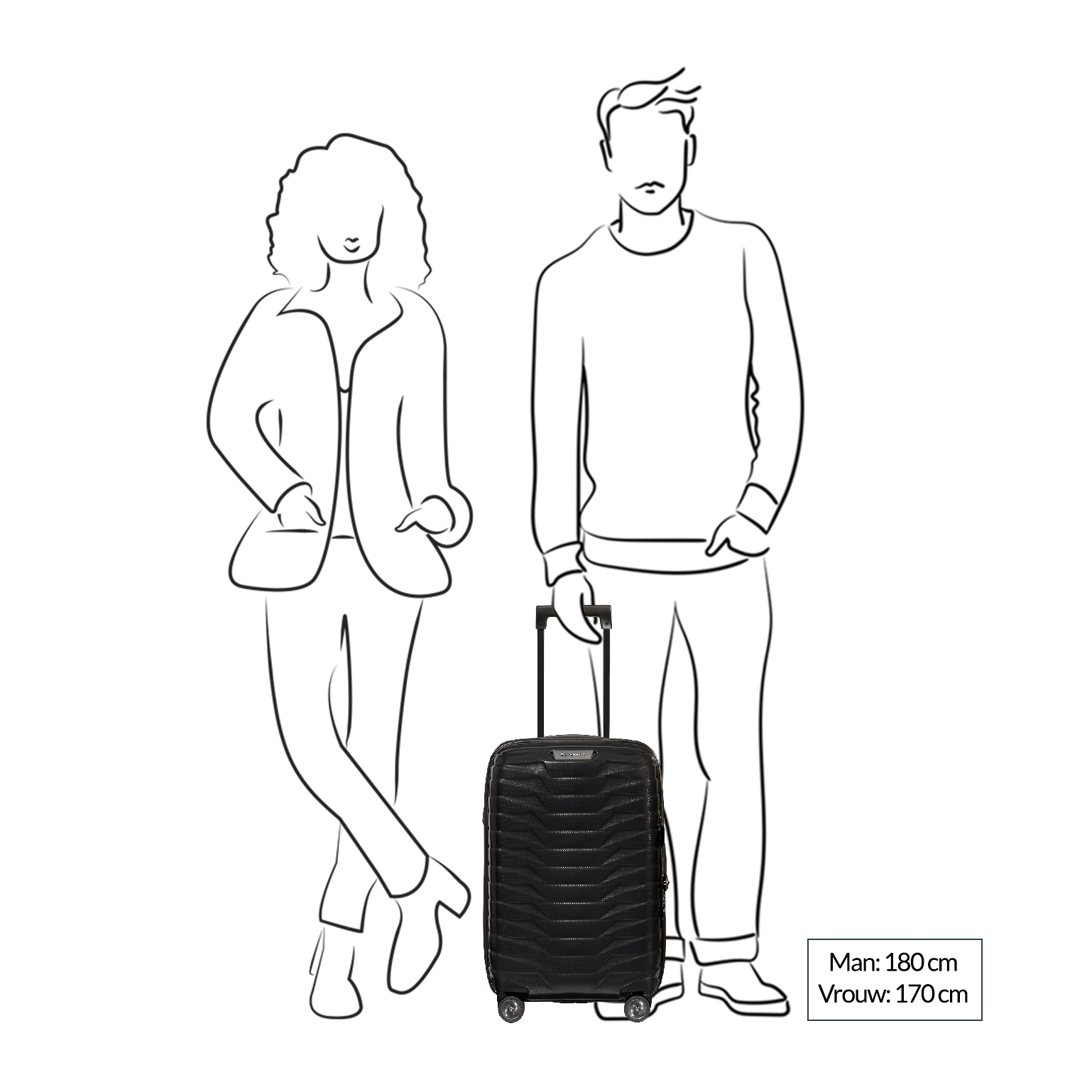 Samsonite Proxis Spinner 55/35 Expandable silver