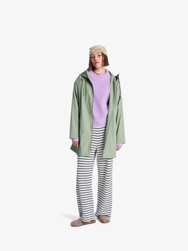 Raining Again Veste imperméable Vert Femme