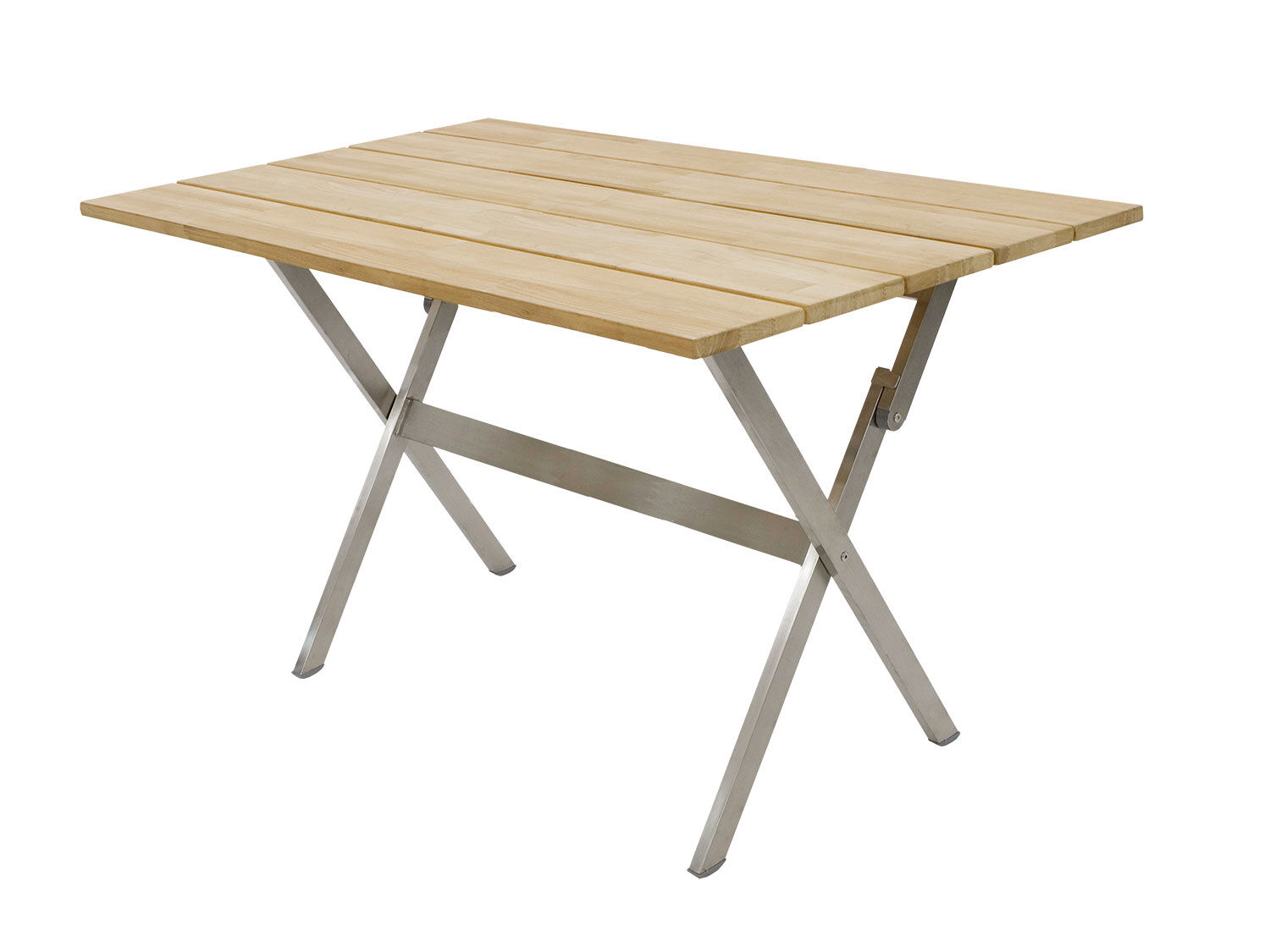 Balkon-Klapptisch Teak rechteckig