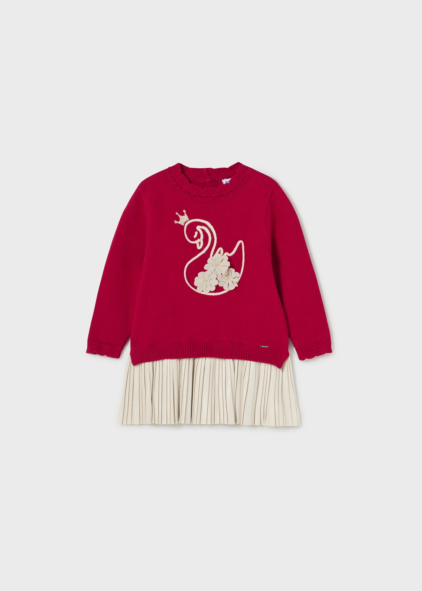 vestido de tricô para bebê